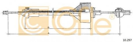 Трос сцепление COFLE 10.297 (фото 1)