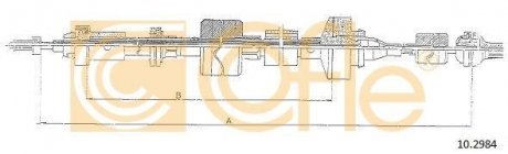 Трос сцепление COFLE 10.2984 (фото 1)
