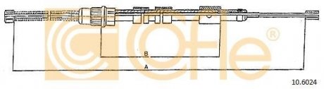 Трос ручника COFLE 10.6024 (фото 1)