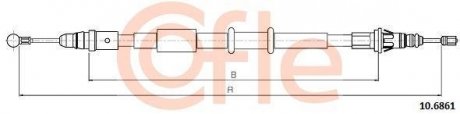 Трос ручника COFLE 10.6861 (фото 1)