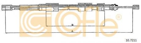 Трос ручника COFLE 10.7211 (фото 1)