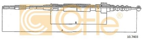 Трос ручника COFLE 10.7403 (фото 1)