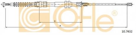 Трос ручника COFLE 10.7432 (фото 1)