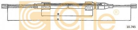 Трос ручника COFLE 10.745 (фото 1)