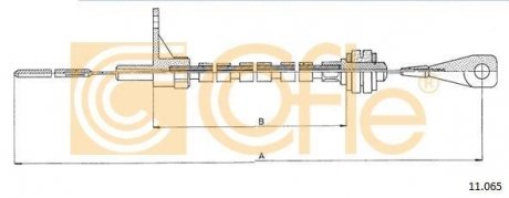 Трос акселератора COFLE 11.065 (фото 1)