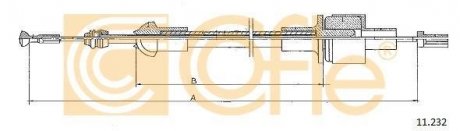 Трос сцепление COFLE 11.232 (фото 1)