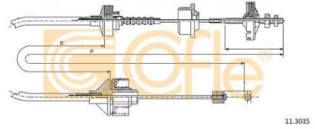 Трос сцепление COFLE 11.3035 (фото 1)