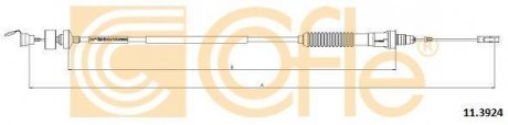 Трос сцепление COFLE 11.3924 (фото 1)