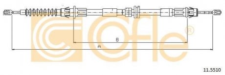 Трос ручника COFLE 11.5510 (фото 1)