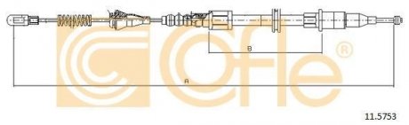 Трос ручника COFLE 11.5753 (фото 1)