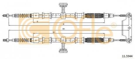 Трос ручника COFLE 11.5944 (фото 1)