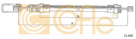 Трос ручника COFLE 11.605 (фото 1)