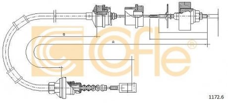 Трос сцепление COFLE 1172.6 (фото 1)