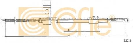 Трос сцепление COFLE 122.2 (фото 1)