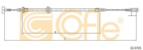 Трос ручника COFLE 12.3721 (фото 1)