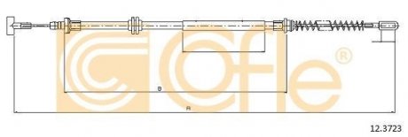 Трос ручника COFLE 12.3723 (фото 1)