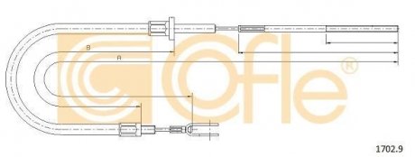 Трос сцепление COFLE 1702.9 (фото 1)