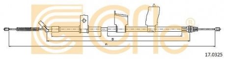 Трос ручника COFLE 17.0325 (фото 1)