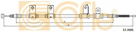 Трос ручника COFLE 17.3505 (фото 1)