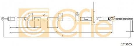 Трос ручника COFLE 17.5065 (фото 1)