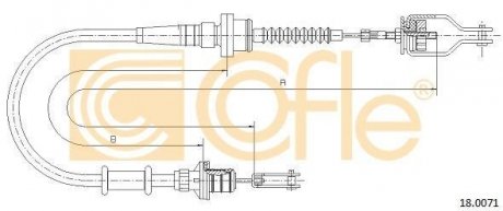 Трос сцепление COFLE 18.0071 (фото 1)
