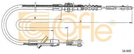 Трос сцепление COFLE 18.600 (фото 1)