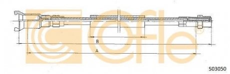 Трос спідометра COFLE S03050 (фото 1)