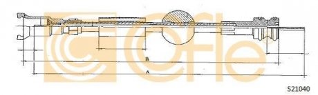 Трос спідометра COFLE S21040 (фото 1)