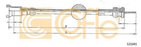Трос спідометра COFLE S21041 (фото 1)