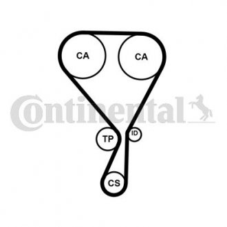 Ремінь ГРМ CITROEN C4 CACTUS 09/14- (Ви-во) Contitech CT1228 (фото 1)