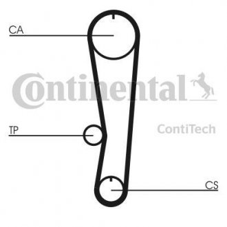 Комплект (ремінь+ролики) Contitech CT 568 K1 (фото 1)