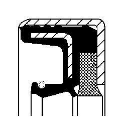 Сальник ущільнювальний півосі 42х62х21,5 COMBI SF6 CORTECO 12016507B (фото 1)