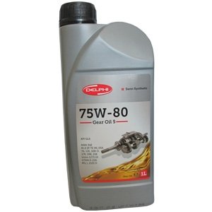 Олива трансмісійна 75W80 Gear Oil 5 (1L) (GL5/MIL-L-2105D/MAN 342 M-2/Volvo 1273.10) Delphi 28344397 (фото 1)