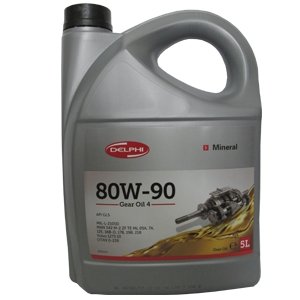 Олива трансмісійна 80W90 Gear Oil 4 (5L) (GL5/MIL-L-2105D/MAN 342 M-2/Volvo 1273.10) Delphi 93892553 (фото 1)