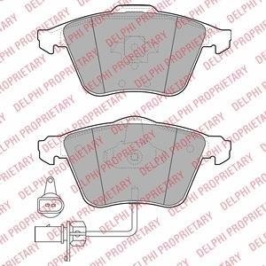 Колодки гальмівні (передні) Audi A4/A6/A8 02-11 (Ate-Teves) (з датчиками) Delphi LP1922 (фото 1)