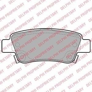 Колодки гальмівні (задние) Honda CR-V III/IV 06- Delphi LP2047 (фото 1)