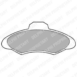 Тормозные колодки Delphi LP673 (фото 1)