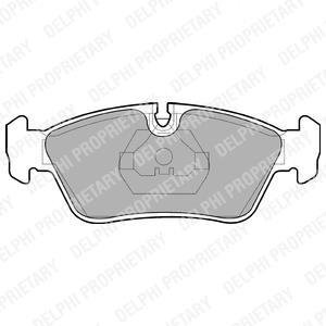 Колодки гальмівні (передні) BMW 3 (E36/E46) 90-07 M40/M41/M43/M44/M47/M50/M51/M52/M54 Delphi LP710 (фото 1)