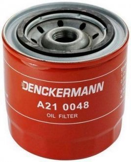Фильтр масляный ВАЗ 2101-07, 2121-21213, 21214, 2129 (высокий 97.5мм) (пр-во) Denckermann A210048 (фото 1)