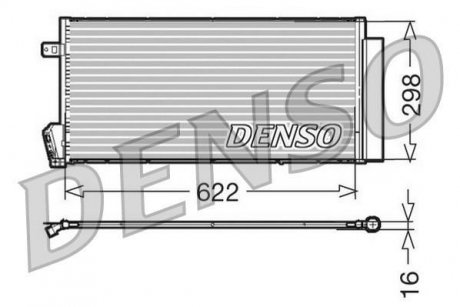 Конденсер кондиціонера DENSO DCN09018 (фото 1)