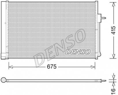 Конденсер кондиціонера DENSO DCN15001 (фото 1)