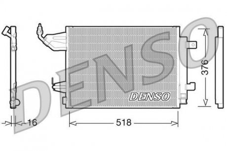 Радиатор кондиціонера DENSO DCN16001 (фото 1)