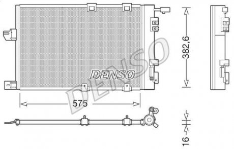 Конденсер кондиціонера DENSO DCN20038 (фото 1)