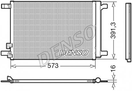 Конденсер кондиціонера DENSO DCN32066 (фото 1)