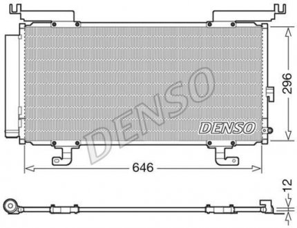 Конденсер кондиціонера DENSO DCN36004 (фото 1)