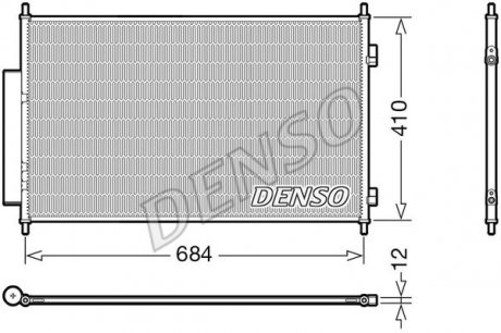 Конденсер кондиціонера DENSO DCN40027 (фото 1)