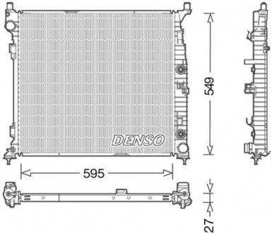 Радиатор охолоджування DENSO DRM17055 (фото 1)