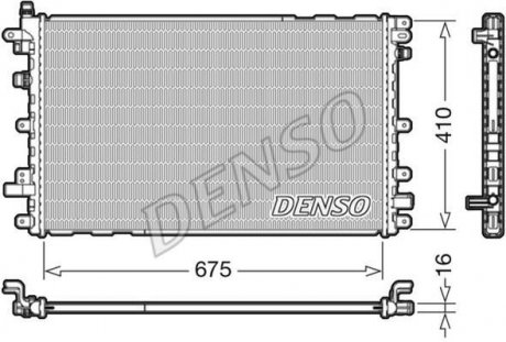 Радиатор охолоджування DENSO DRM20113 (фото 1)