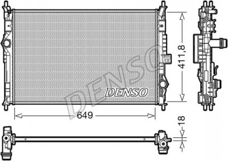 Радиатор охолоджування DENSO DRM21103 (фото 1)