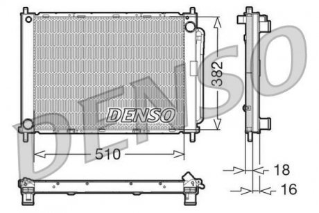 Радиатор охолоджування DENSO DRM23100 (фото 1)